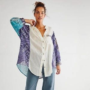 Free People Bandana Tunic Top